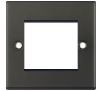 Selectric 5M-26 5M 2 Aperture Euro Media / Data Plate - Dark Bronze