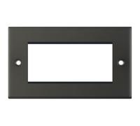 Selectric 5M-27 5M 4 Aperture Euro Media / Data Plate - Dark Bronze