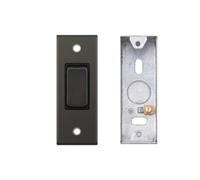 Selectric 5M Dark Bronze 1 Gang 10A 2 Way Architrave Switch With 25mm Architrave Back Box - Flush Mount