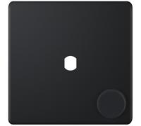 Selectric 5MPLUS-870 5M-PLUS Screwless 1 Gang Empty Dimmer Plate with Knob - Matt Black