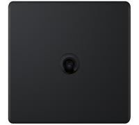 Selectric 5MPLUS-TOG-17 5M-PLUS Screwless 1 Gang 2 Way 10A Toggle Switch - Matt Black