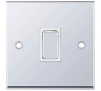 Selectric 7MPRO-315 7M-PRO 1 Gang 20A DP Switch - Polished Chrome, White Insert