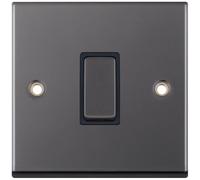 Selectric 7MPRO-407 7M-PRO 1 Gang 10AX Intermediate Switch - Black Nickel, Black Insert