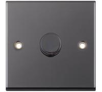 Selectric 7MPRO-464 7M-PRO 1 Gang 2 Way 5-100W LED Dimmer Switch - Black Nickel