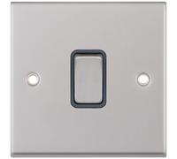 Selectric 7MPRO-715 7M-PRO 1 Gang 20A DP Switch - Satin Chrome, Grey Insert