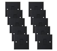 Selectric DSL11-01 5M 1 Gang 2 Way 10AX Plate Switch - Matt Black, Black Insert (Pack 10)