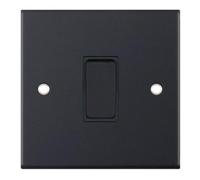 Selectric DSL11-01 5M Light Switch 1 Gang 2 Way SP 10A (Matt Black)