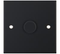 Selectric DSL11-64 5M 1 Gang 2 Way 5-100W LED Dimmer Switch - Matt Black