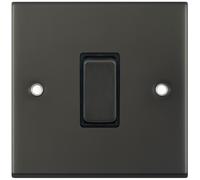 Selectric DSL12-07 5M 1 Gang 10AX Intermediate Switch - Dark Bronze, Black Insert