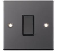 Selectric DSL407 5M 1 Gang 10AX Intermediate Switch - Black Nickel, Black Insert