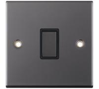 Selectric DSL415 5M 1 Gang 20A DP Switch - Black Nickel, Black Insert