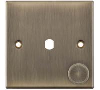 Selectric DSL670 5M 1 Gang Empty Dimmer Plate with Knob - Antique Brass
