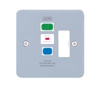 Selectric RCD Protected 13A Fused Connection Unit Metal Clad (passive/latching) Type A 1Gang Grey