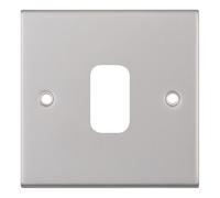 Selectric SGRID360-209 GRID360 5M 1 Aperture Modular Front Plate - Satin Chrome