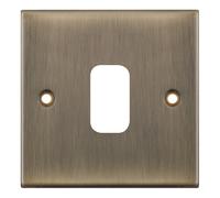Selectric SGRID360-230 GRID360 5M 1 Aperture Modular Front Plate - Antique Brass