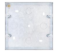 Selectric SGRID360-272 48mm Deep Flush Mount Galvanised Steel Pattress Box for Use with GRID360 6 or 8 Aperture Modular Front Plates
