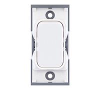 Selectric SGRID360-320 GRID360 10A 1 Way Switch Module - Matt White, White Insert