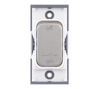 Selectric SGRID360-446 GRID360 10A Fan Isolator Switch Module - Satin Chrome, White Insert
