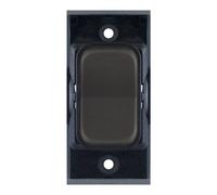 Selectric SGRID360-466 GRID360 20A SP 2 Way Centre Off Retractive Switch Module - Dark Bronze, Black Insert