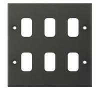 Selectric SGRID360-479 GRID360 5M 6 Aperture Modular Front Plate - Dark Bronze