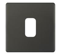 Selectric SGRID360-482 GRID360 5M-PLUS Screwless 1 Aperture Modular Front Plate - Dark Bronze