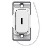 Selectric SGRID360-501 GRID360 Kinetic IP42 Push On/Off Emergency Key Switch Module - White Plastic, White Insert