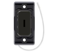 Selectric SGRID360-512 GRID360 Kinetic IP42 Push On/Off Emergency Key Switch Module - Dark Bronze, Black Insert
