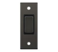 Selectric Slim Decorative Dark Bronze 10 Amp Architrave Switch - 1 Gang 2 Way DSL12-79