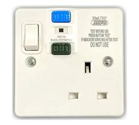 selectric SPL-2 RCD Protected Switch Socket Outlet 1 Gang - 13 Amp (Passive)