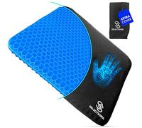 SelectSoma Double-Thick Gel Seat Cushion for Long Sitting Pressure Relief for Back, Sciatica, Coccyx, Tailbone Pain - Cushion for Office Chair, Wheelchair, Car & Truck, Patio Chairs - Egg Seat Pad