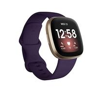 Seleek Replacement Bands Compatible with Fitbit Versa 3/Versa 4/Sense/Sense 2, Silicone, Adjustable, Classic Accessories, Fitness Bands for Women Men, Small and Large, Purple, Large, Classic