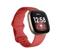 Seleek Replacement Bands Compatible with Fitbit Versa 3 / Versa 4 / Sense/Sense 2, Silicone Adjustable Classic Accessory Wristband Fitness Straps for Women Men （Large，Red）