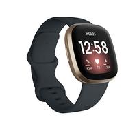 Seleek Replacement Bands Compatible with Fitbit Versa 3/Versa 4/Sense/Sense 2, Silicone, Adjustable, Classic Accessories, Fitness Bands for Women Men, Small and Large, Grey Dark, Large, Classic