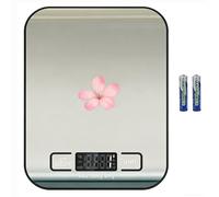 Selegere Digital Shipping Scale,Stainless Steel Panel, Accurate Portable Postal Scale for Packages, Small Business,Kitchen, Food, Handmade, Liquids, and Boutique (Stainless Steel Battery (5kg/1g))