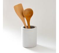 Selegna Instant Dry Utensil Holder for Kitchen Countertop, Diatomite Stone Utensil Caddy, Diatomaceous Earth Kitchen Utensil Organizer | Quick Drying Water Absorbing Pottery for Sink Organization