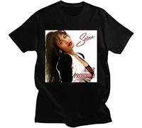 Selena Amor Prohibido Men's Vintage 90S Inspired Tee, Selena Quintanilla Unisex Tee Shirt Trendy Streetwear, black, L