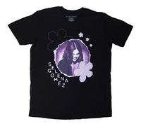Selena Gomez Men's Floral T-Shirt in Black | Size: 2XL Selena Gomez Black 2XL