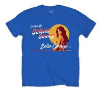 Selena Gomez Mural Logo T-Shirt in Blue | Size: Small Selena Gomez Blue S