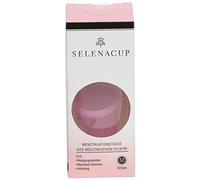 Selenacare Premium Menstrual Cup - Washable Period Cup Made of Medical Silicone - with Cleaning Container and Storage Bag Made of Cotton, Size M (26 ml)