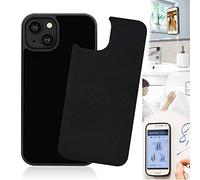 Selendis Anti Gravity Phone Case for iPhone 15, Sticky Selfie Suction Black AntiGravity Case for iPhone 15 Magic Nano Stick on Smooth Flat Surface Gravity Case