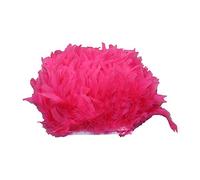 Selene 43 Colours 2 Meters Quality Natural Feather Trimming Fringe for Millinery Craft Dress Making (#30-Poppy)