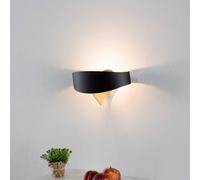 Selène Black and gold designer wall lamp Scudo LED