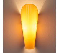 Selène Bloom wall light made of glass, amber