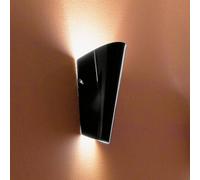 Selène Bloom wall light made of glass, black