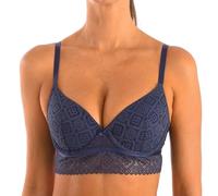 Selene Lydia Women's Underwired lace Bra Navy Blue