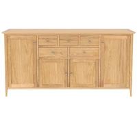 Selene Oak 170cm Large 4 Door Sideboard