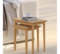 Selene Oak Nest of 2 Tables