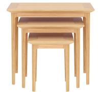 Selene Oak Nest of 3 Tables