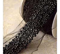 Selene Pearl Beaded Wedding Trim for Gowns, Bridal Sashes & Shoes - 2 Yards (#9)