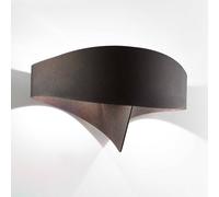 Selène Scudo LED wall light made of steel, bronze